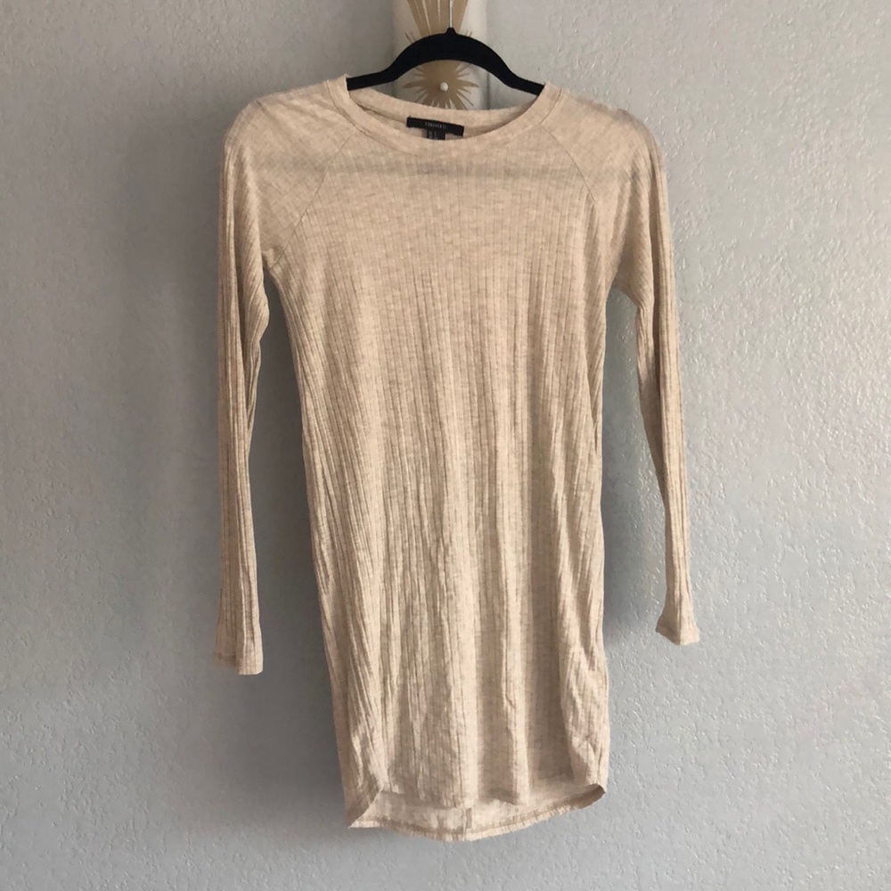 F21 ribbed bodycon mini dress